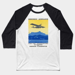 Bodensee Aerolloyd Vintage Poster 1925 Baseball T-Shirt